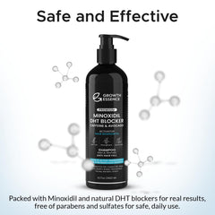 Growth Essence Minoxidil Actif, composant potentiel pour soutenir la pousse.
