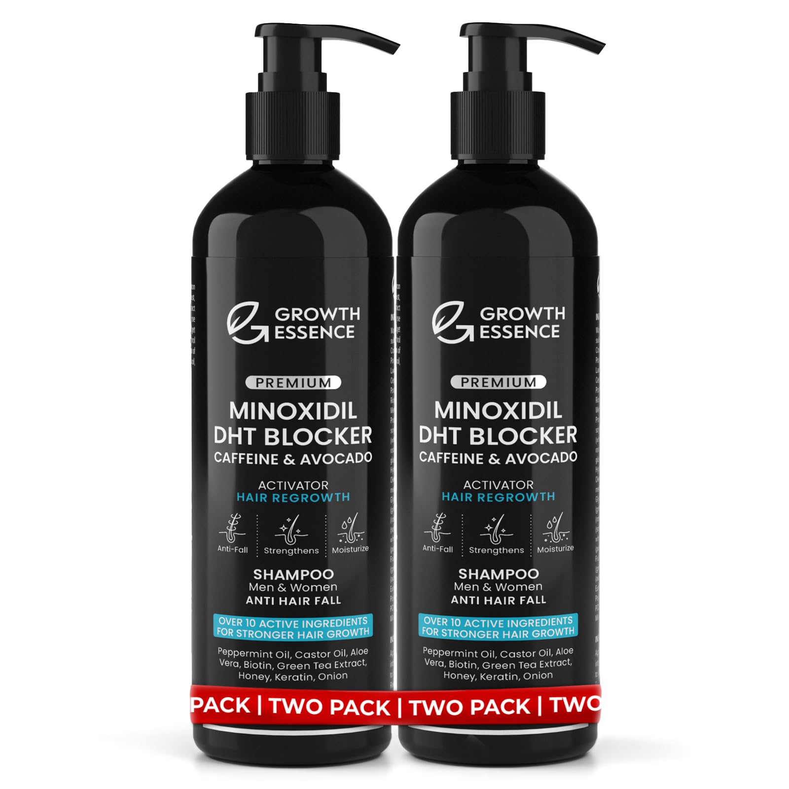 Growth Essence Shampoing Bouteille Régénération, soin quotidien nourrissant les cheveux.