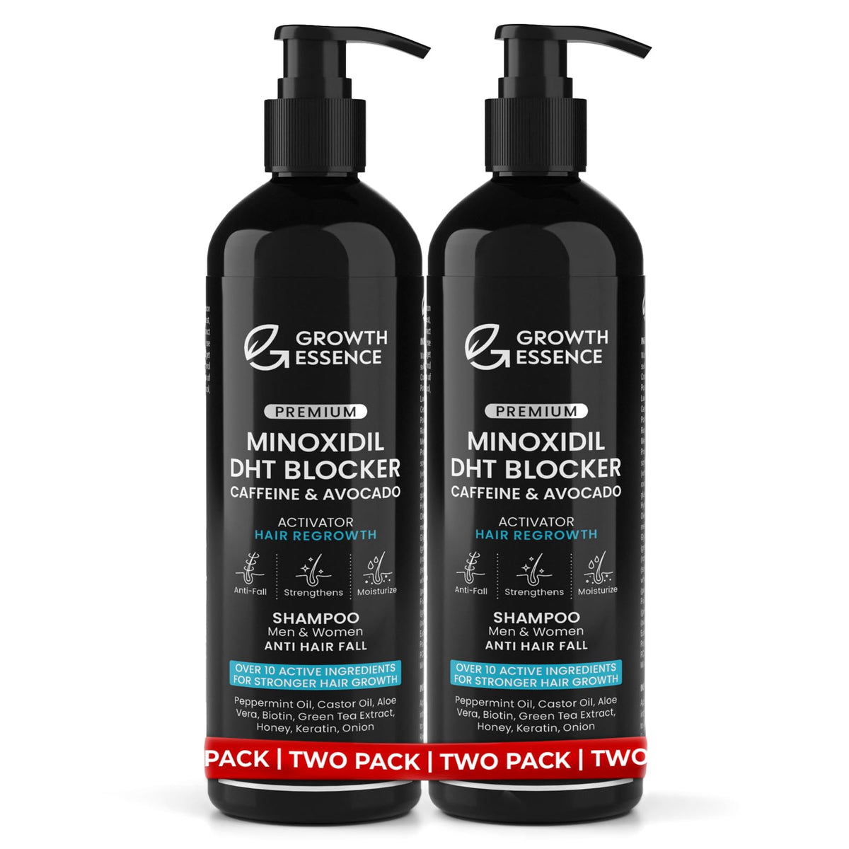 Growth Essence Shampoing Bouteille Régénération, soin quotidien nourrissant les cheveux.