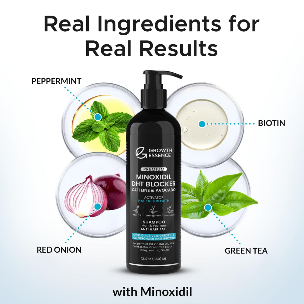 Growth Essence Shampoing Régénération Mousse, texture légère et agréable.