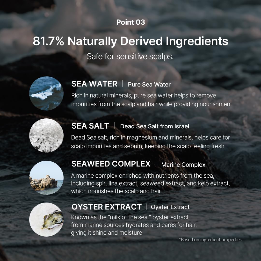 Growus complexe d’algues marines hydrate et apaise le cuir chevelu.