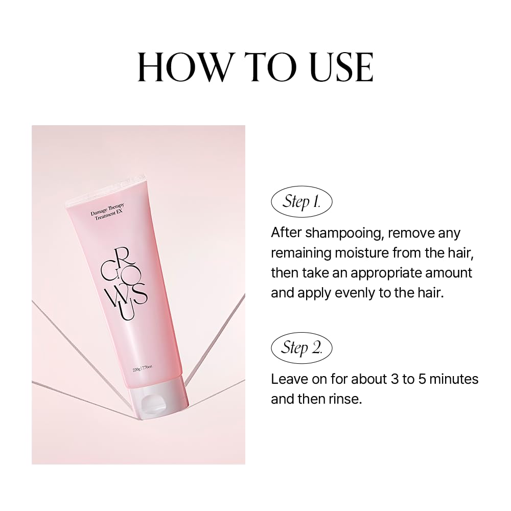 GROWUS Damage Therapy: formule saine sans parabènes ni sulfates