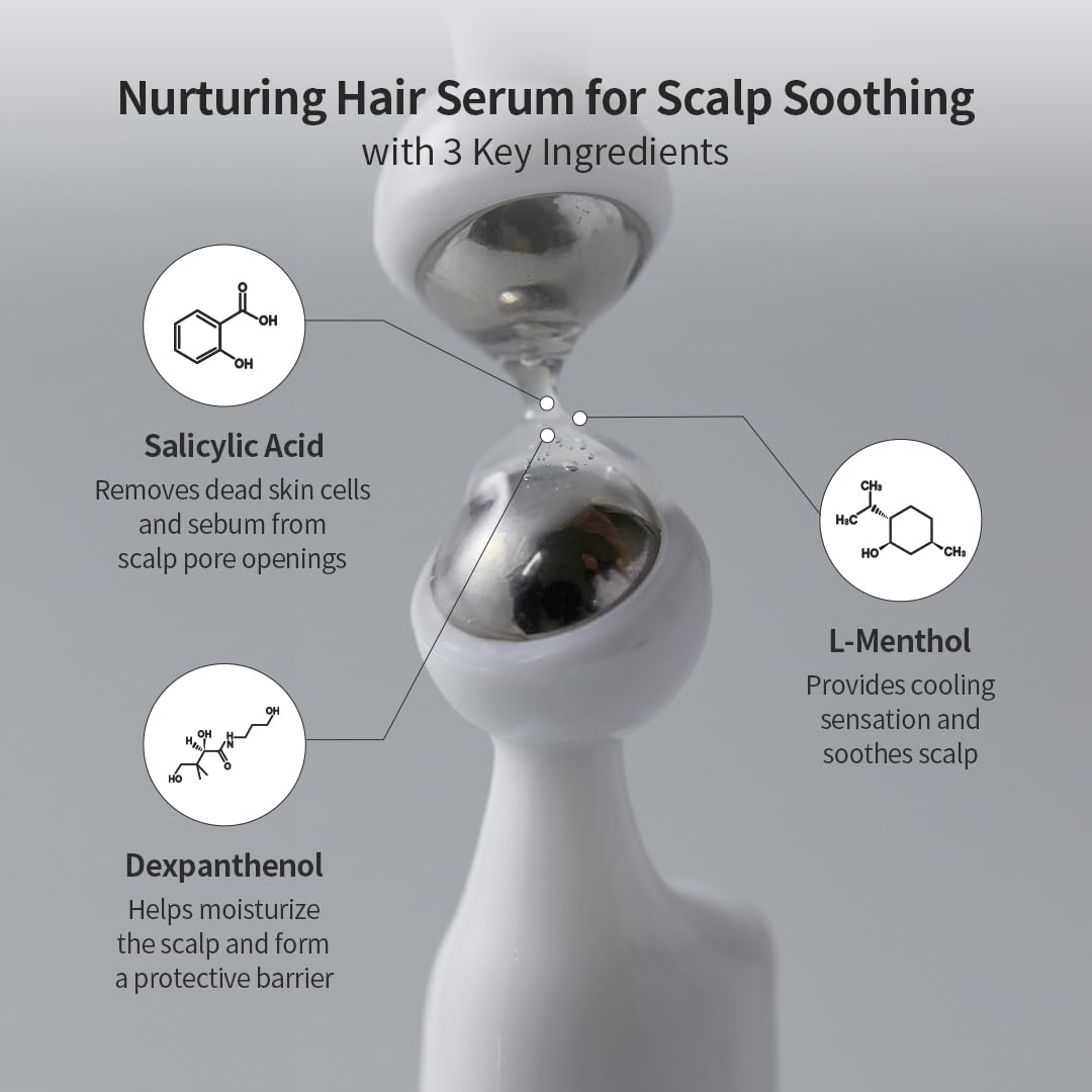 Massage du cuir chevelu avec GROWUS Recover pour absorption facile.