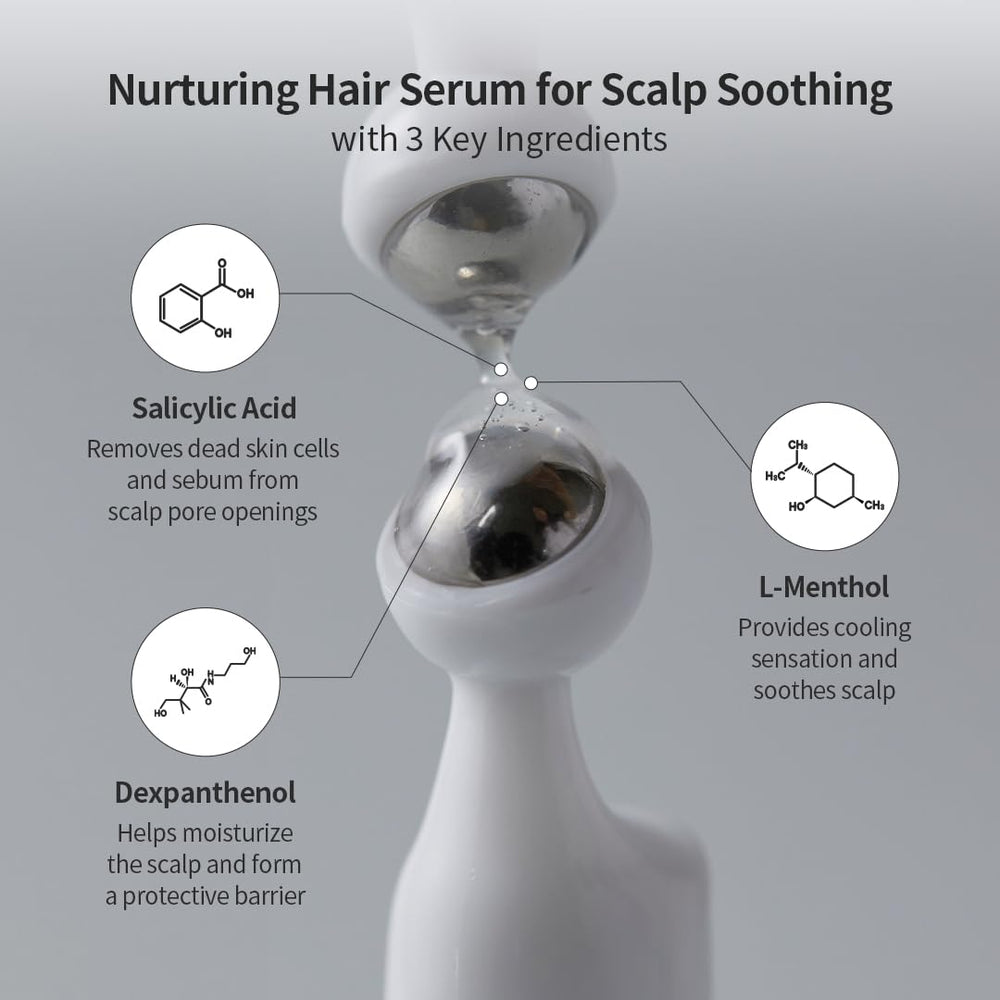 Massage du cuir chevelu avec GROWUS Recover pour absorption facile.