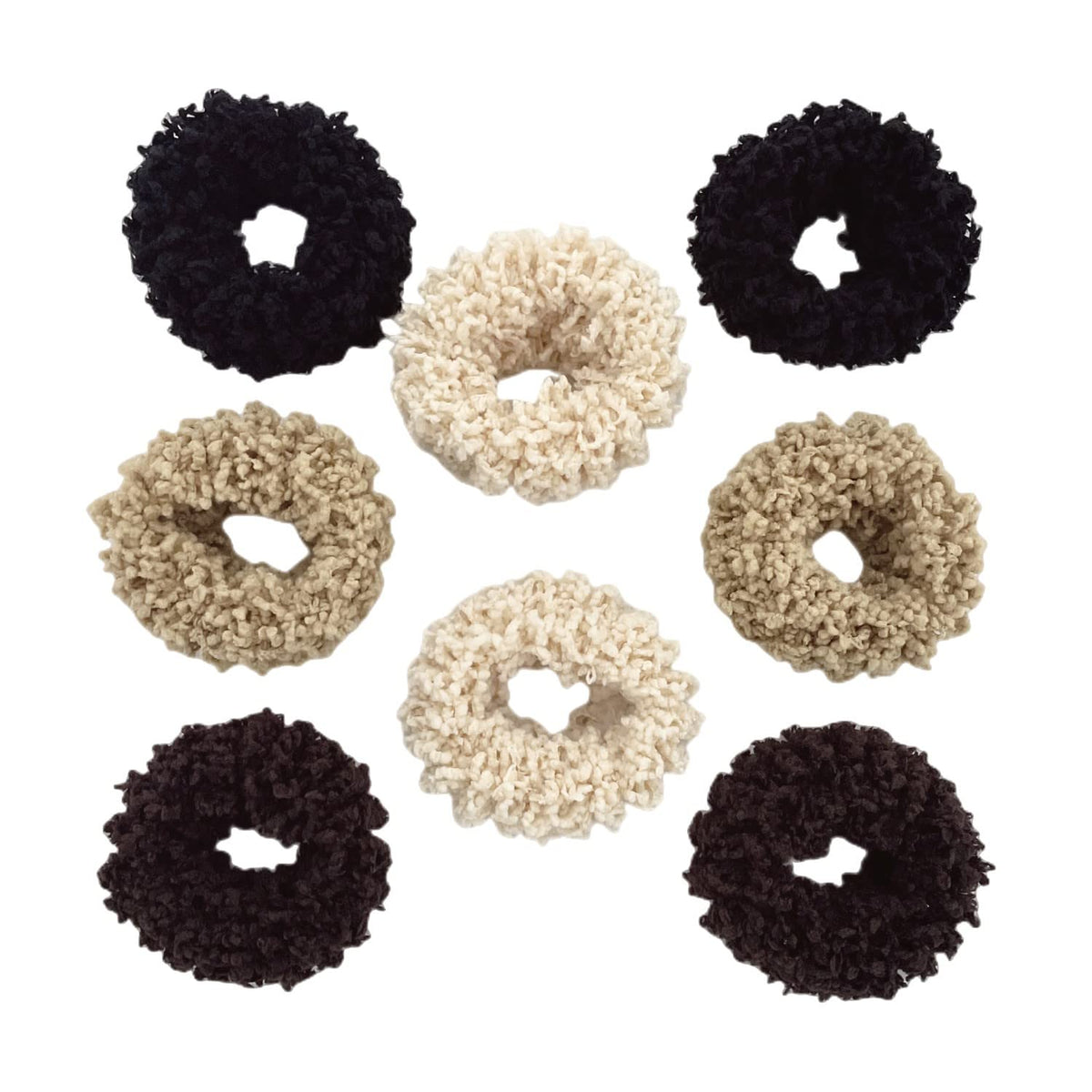 Grutyopkn scrunchies peluche multicolores, douceur et maintien pour cheveux.