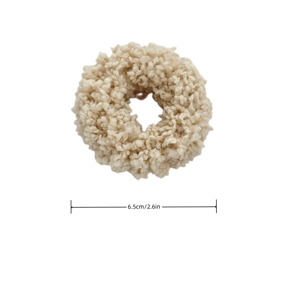 Grutyopkn scrunchies peluche multicolores adaptées aux cheveux épais sans tension.