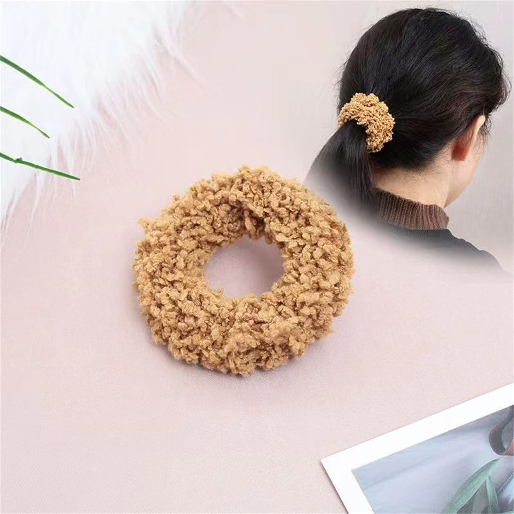 Grutyopkn scrunchies peluche multicolores affichent le lot de 8 pour styles variés.