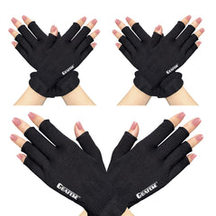 GSAFEME gants coton sans doigts pour écran tactile, confort et hydratation.