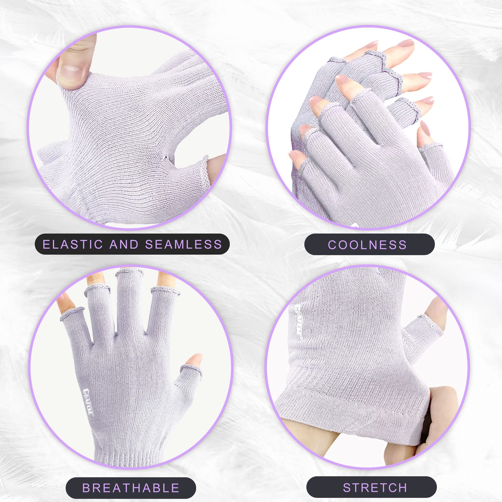 GSAFEME gants coton main seche creme appliquee, absorption efficace de la creme.