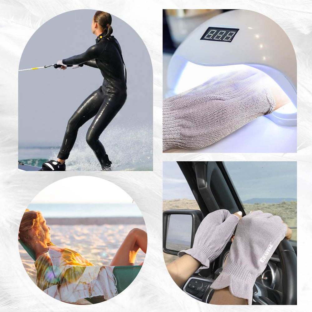 GSAFEME gants coton main seche ecran tactile, utilisation facile sans retirer les gants.