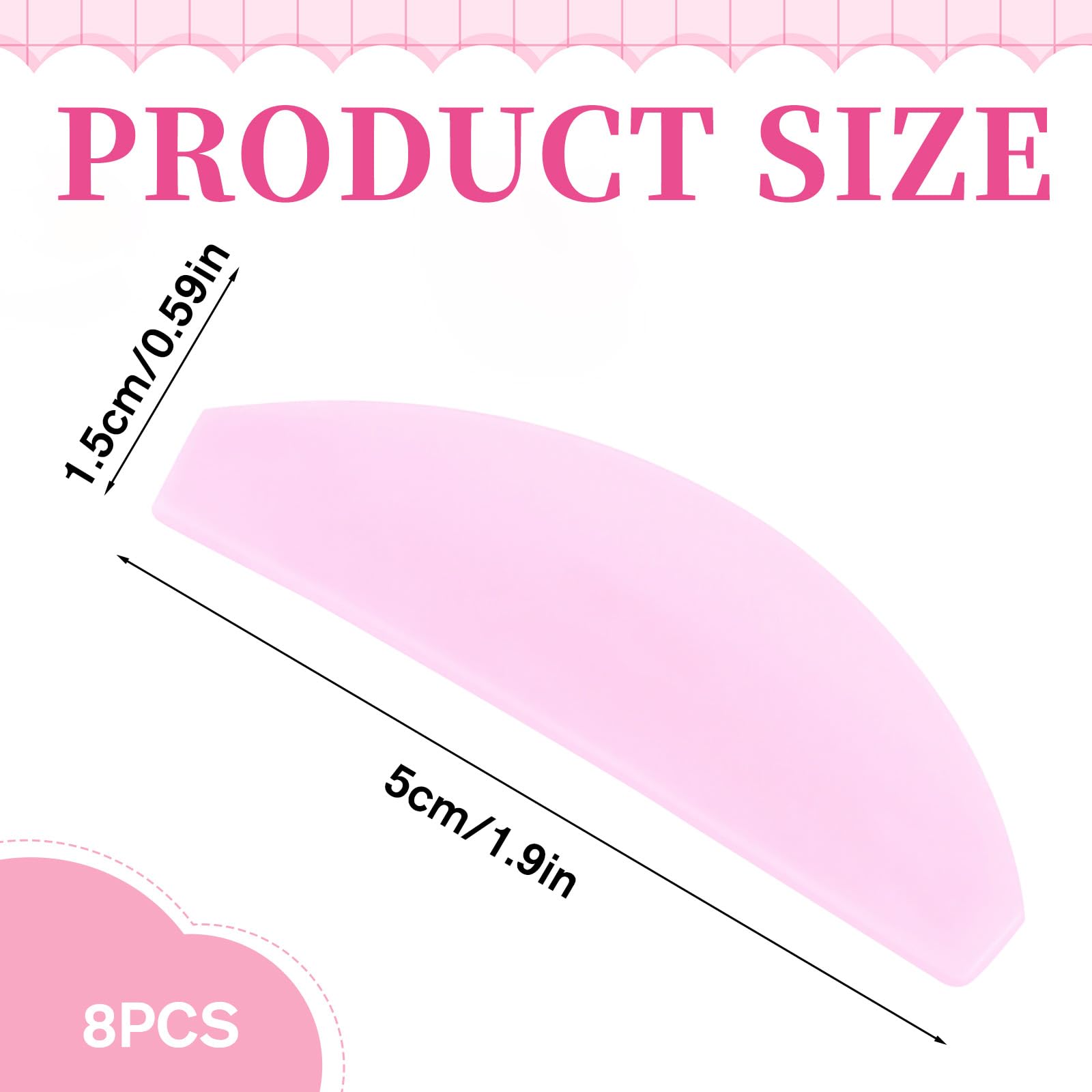 Gsbnjuy coussins levage cils 1mm rose assurant maintien fiable.
