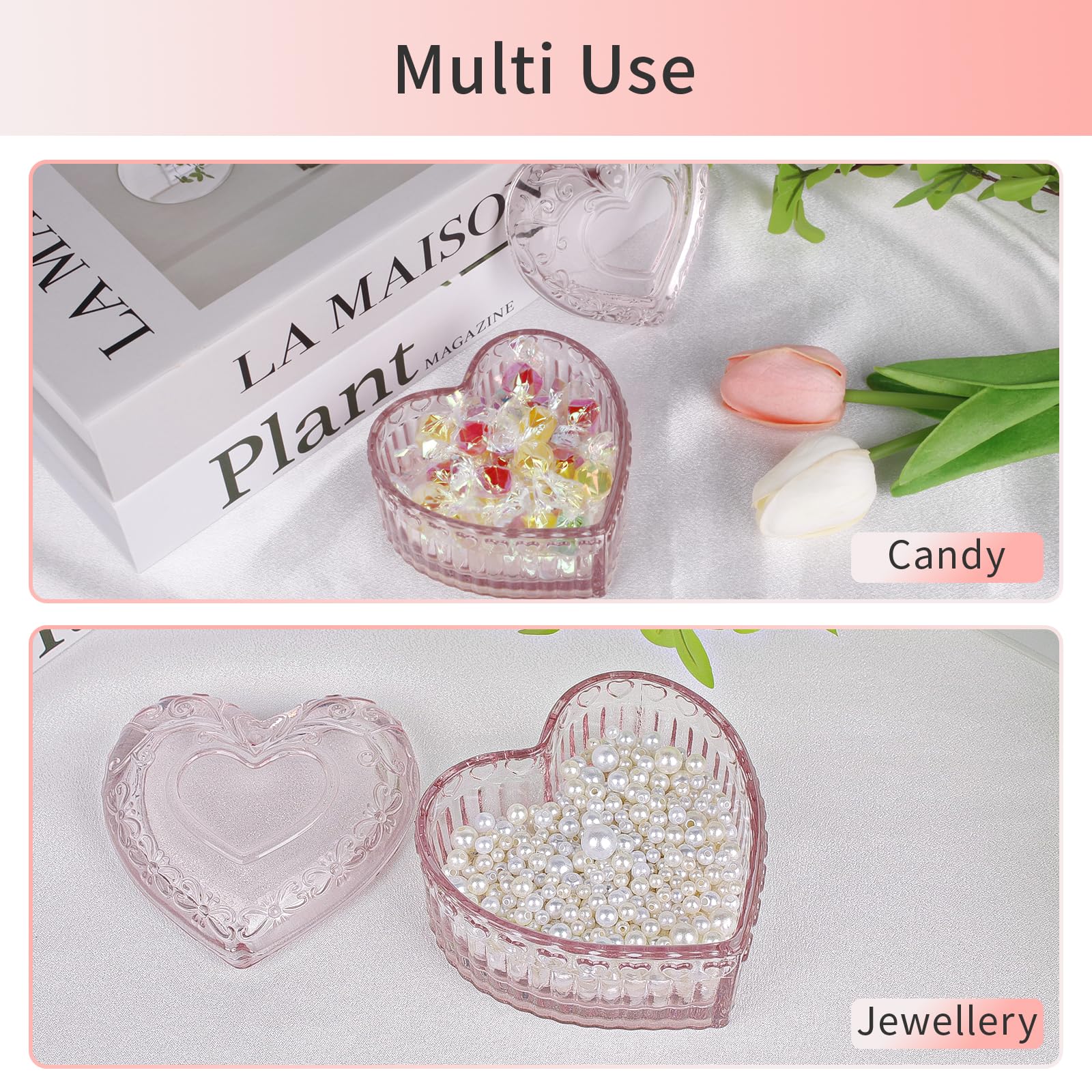 Gsteng design cristal clair offrant allure chic et rangement pratique.