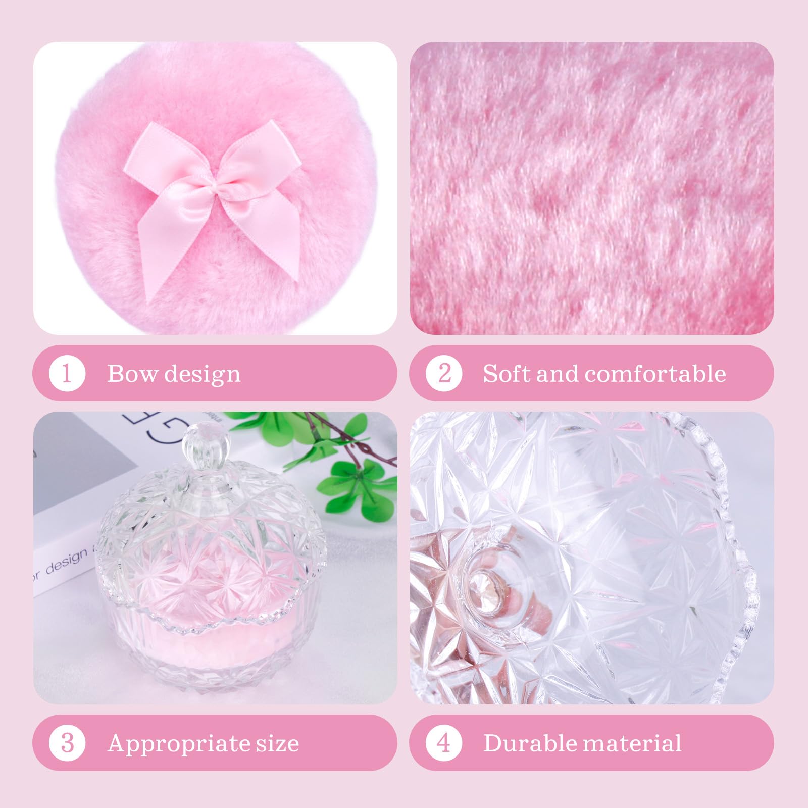 Pouf Gsteng velours lavable, toucher doux et maquillage confortable.