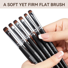 Pinceau GSWOI pour vernis gel, application précise et uniforme.