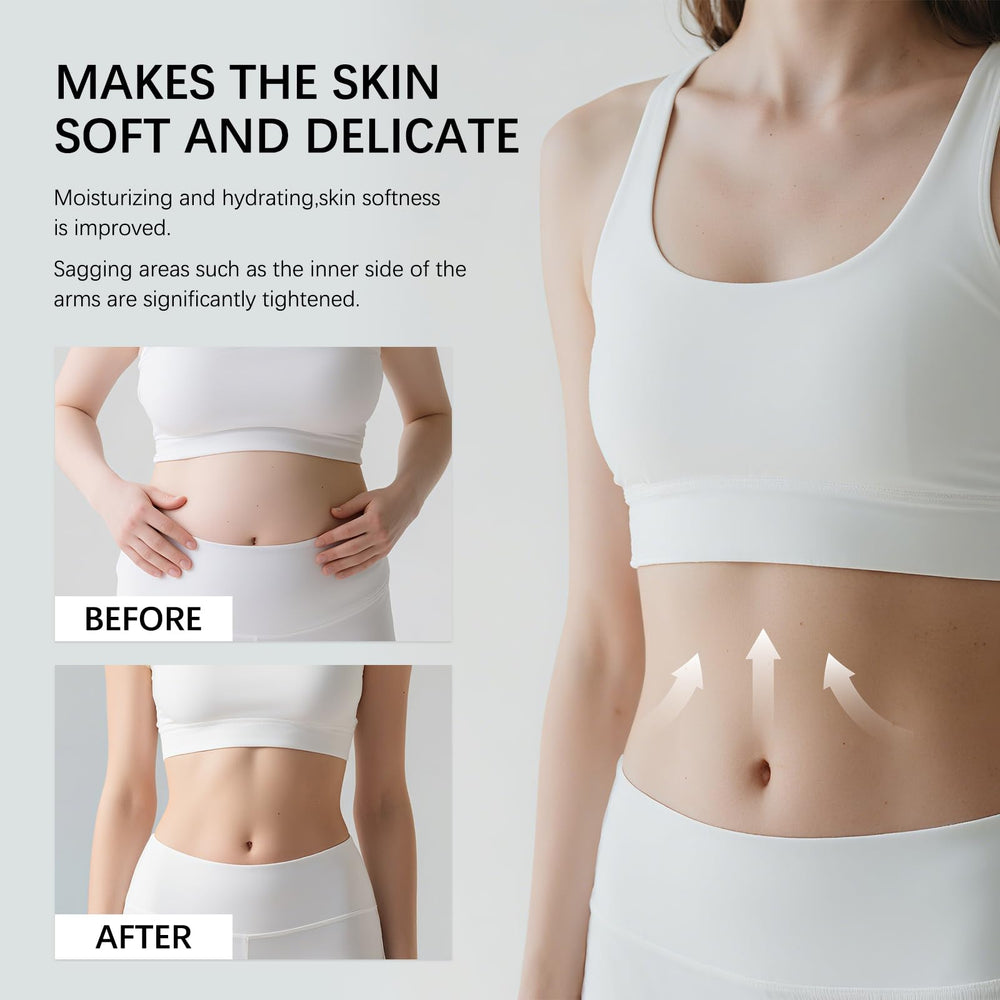 GTVOSY Champagne Lift Firming Body Creme arm application for hydrated, toned skin.