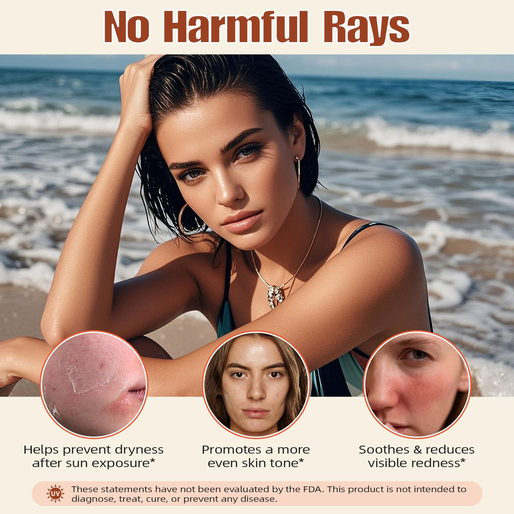 GTZSXNP gouttes bronzage packaging compact pour emporter facilement