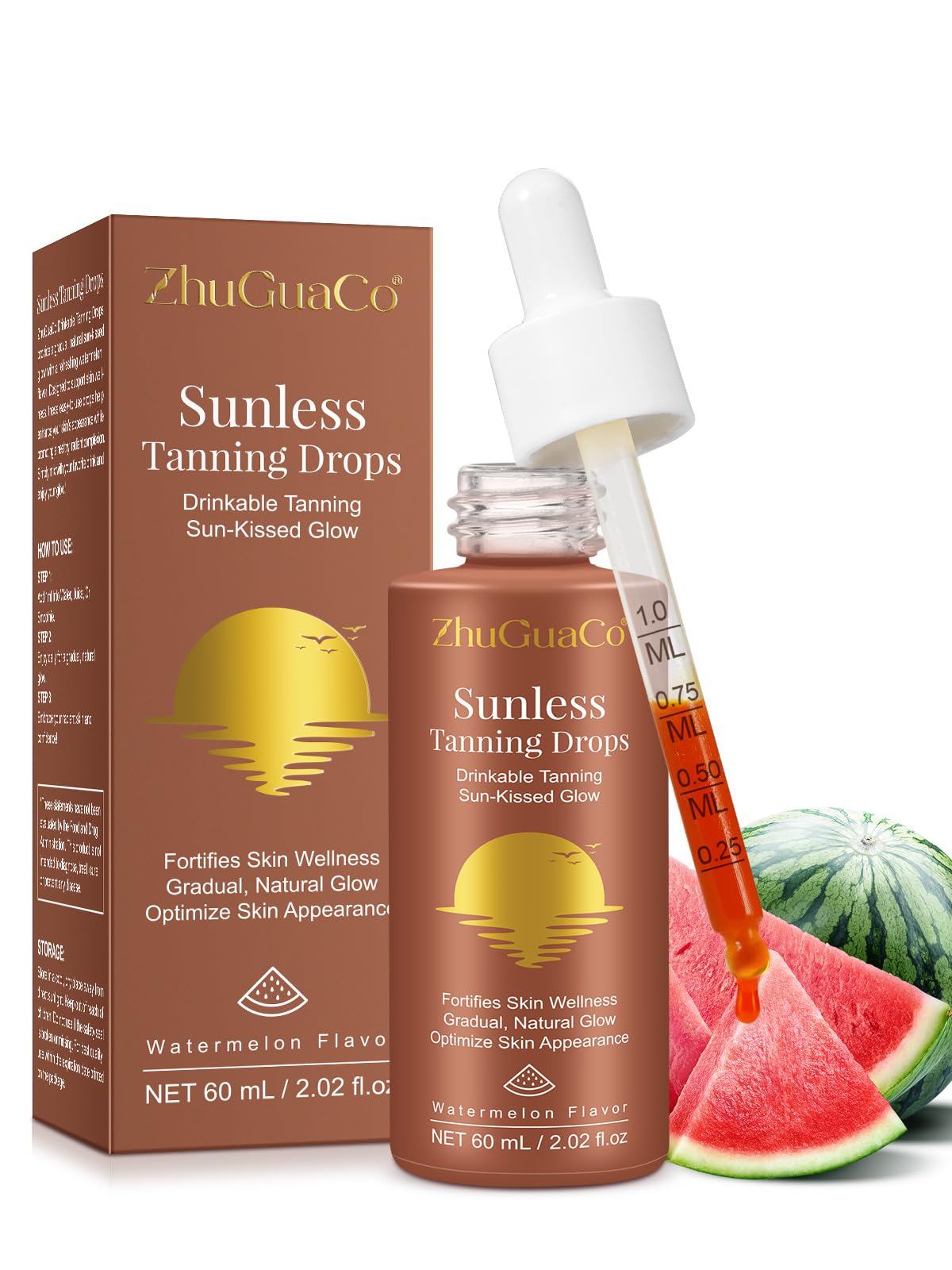 GTZSXNP gouttes bronzage visage pour teint naturel et hydraté