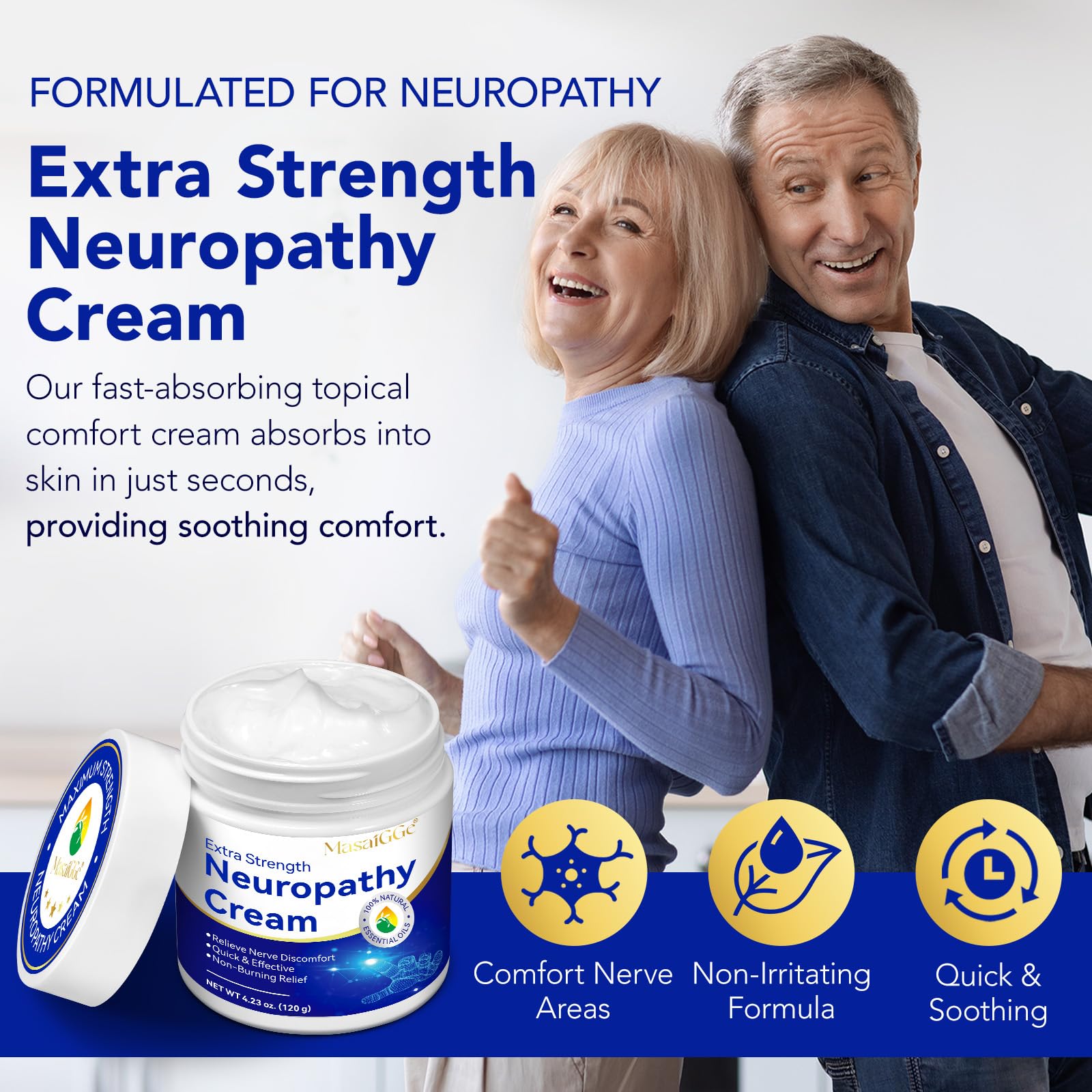 GTZSXNP Neuropathy Cream – Ingrédients naturels et sans OGM.