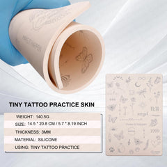 Guapa peau pratique tatouage 3mm – surface réaliste retient l'encre.