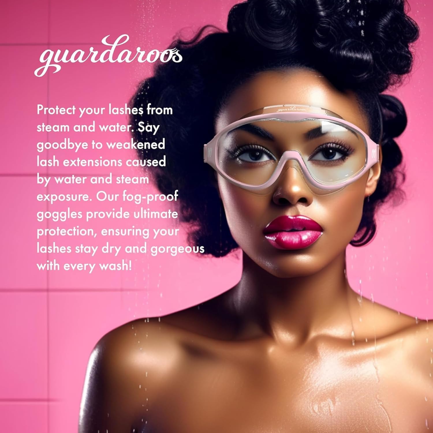 Guardaroos lunettes douche joint silicone doux: ajustement confortable et étanche