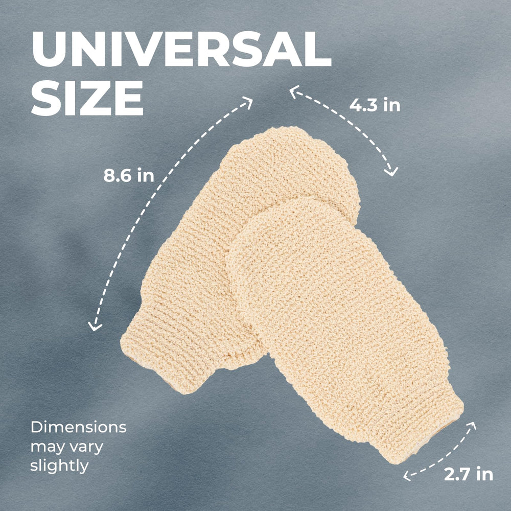 Gants douche en chanvre GUARD&MARINE, adaptés à tous types de peau.