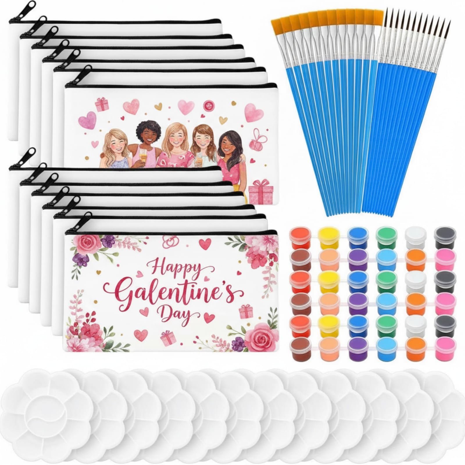 Coffret Gueevin Galentines, ensemble d'art pour soirée créative