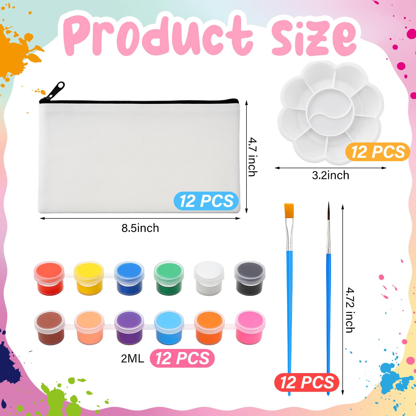 Tubes de peinture Gueevin 2 ml, choix de couleurs