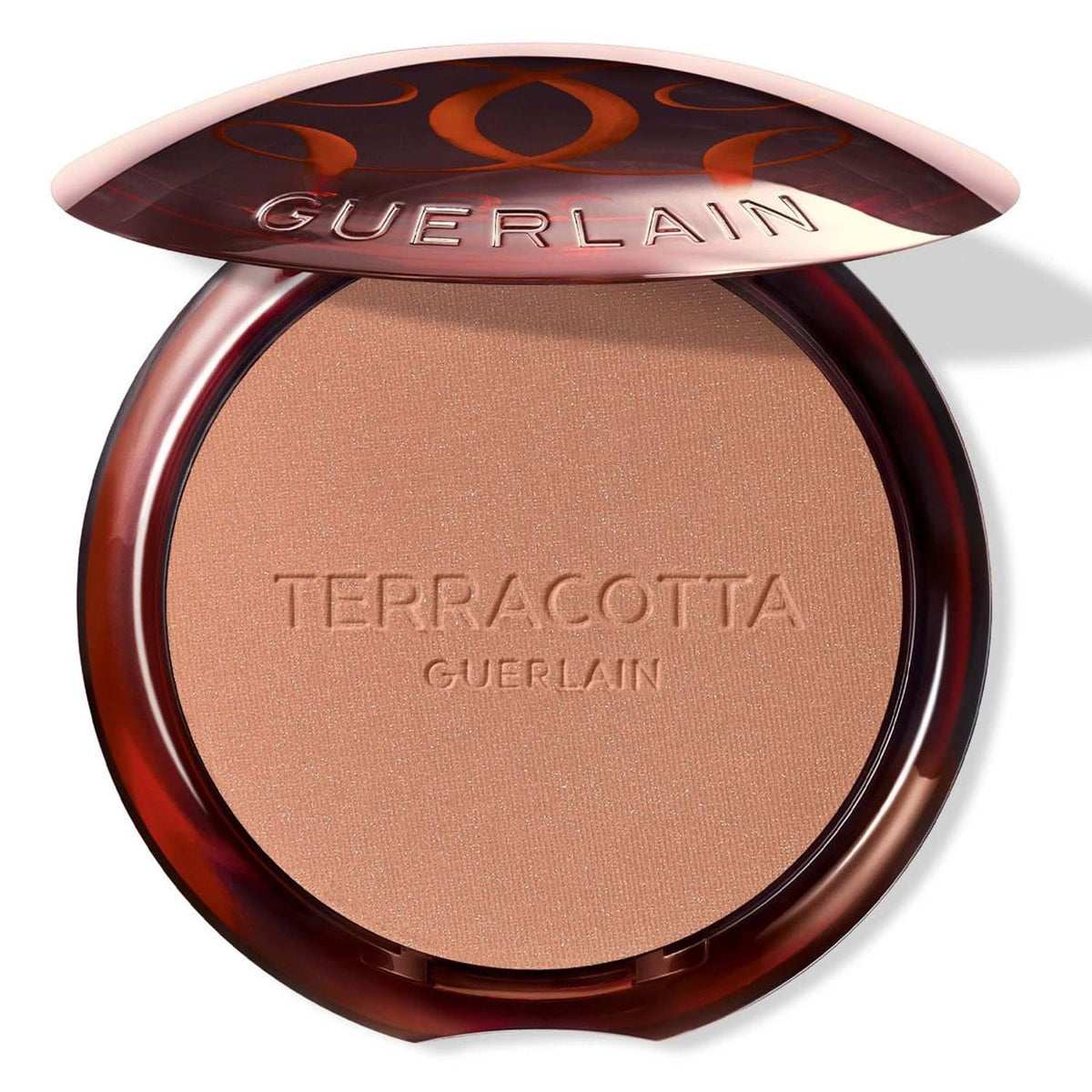 Poudre bronzante Guerlain 96% naturelle, teinte 2 moyen-froid, offre un bronzage naturel durable.