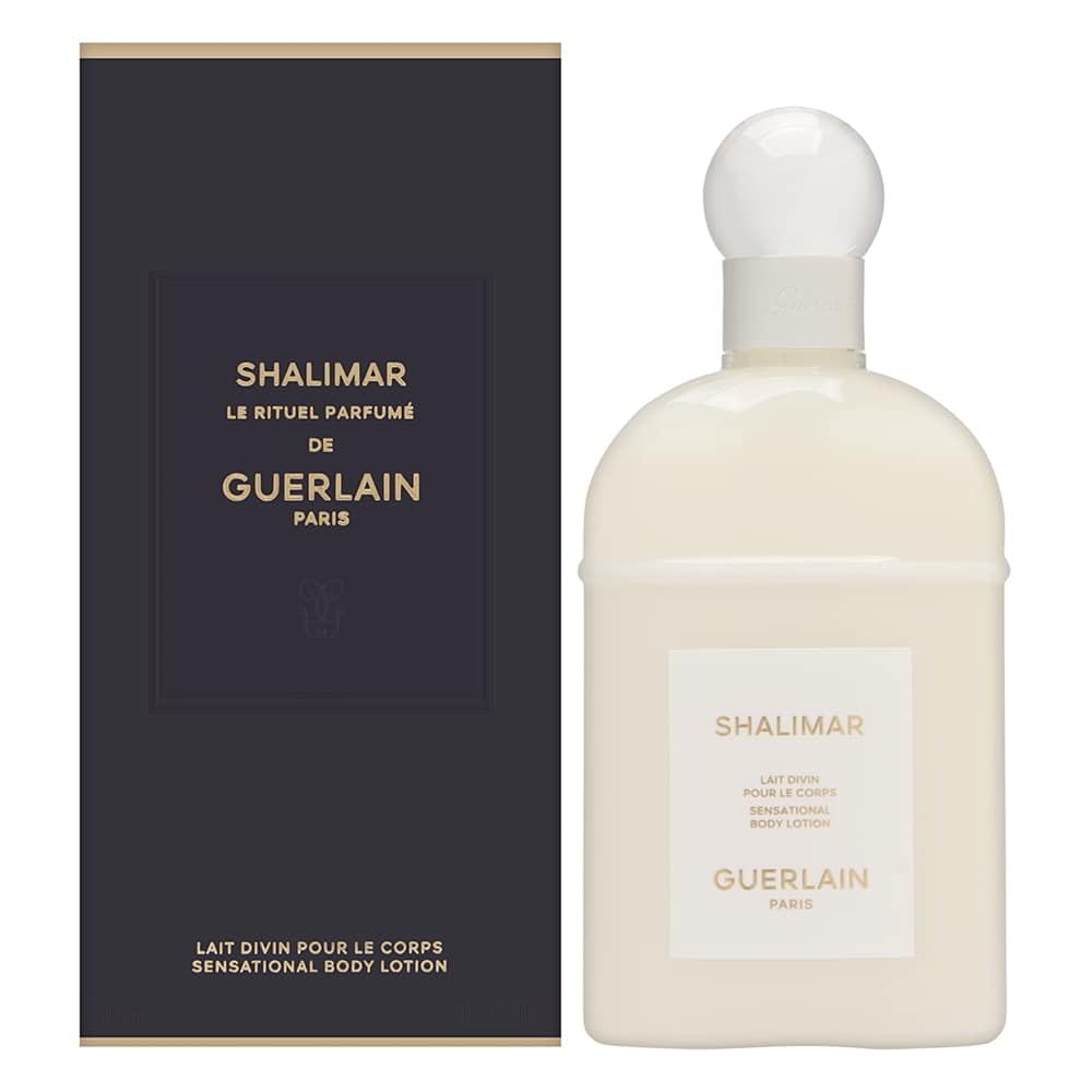 Lotion Shalimar de Guerlain pour le corps, hydratation sensorielle et parfum délicat