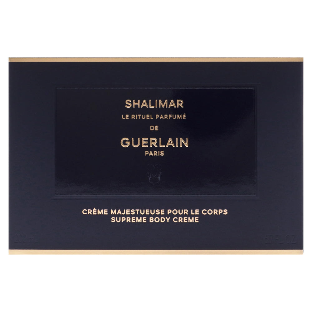 Guerlain Shalimar Supreme Body Cream being applied after shower for soft skin