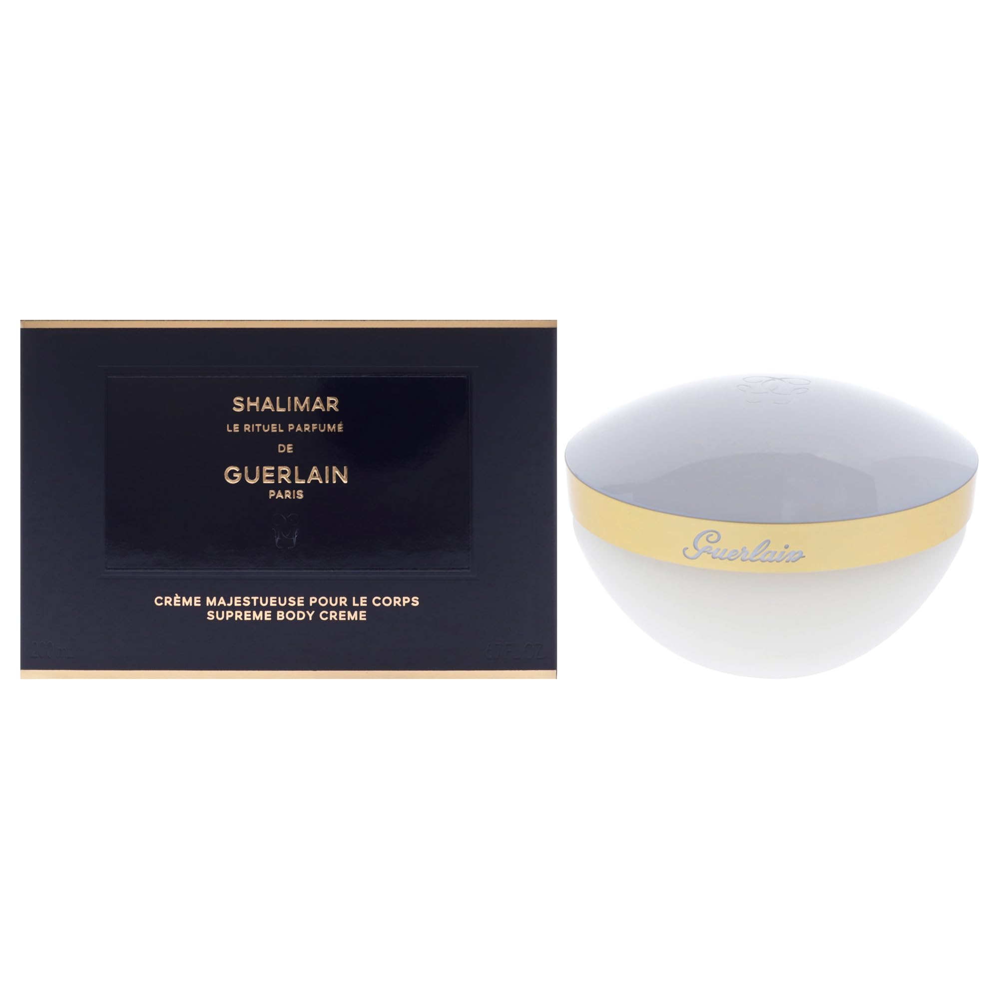 Guerlain Shalimar Supreme Body Cream tub with rich hydration for daily comfort