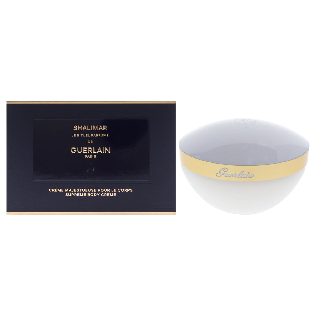 Guerlain Shalimar Supreme Body Cream tub with rich hydration for daily comfort
