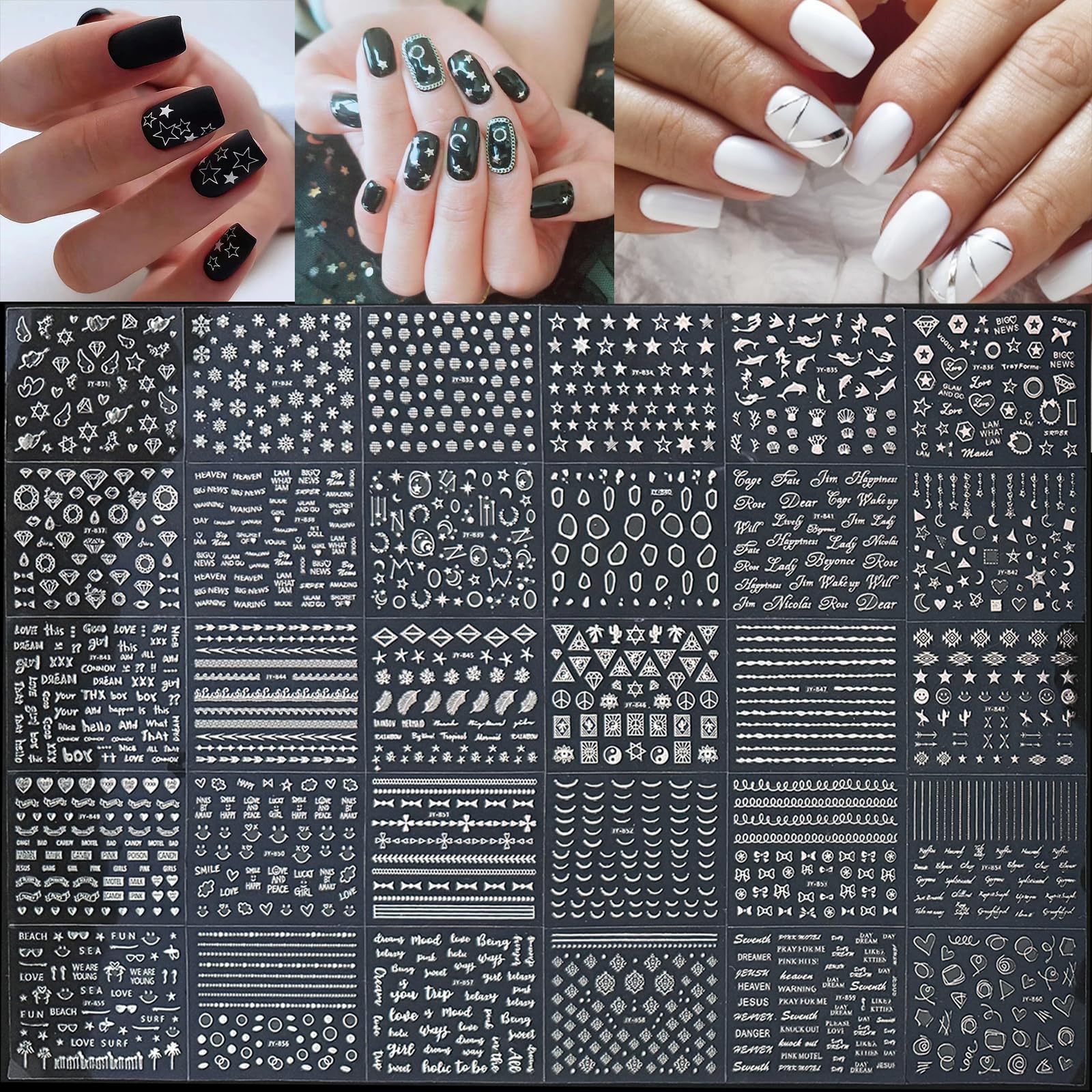 GUFUGU stickers ongles dentelle noeud pour une élégance subtile.
