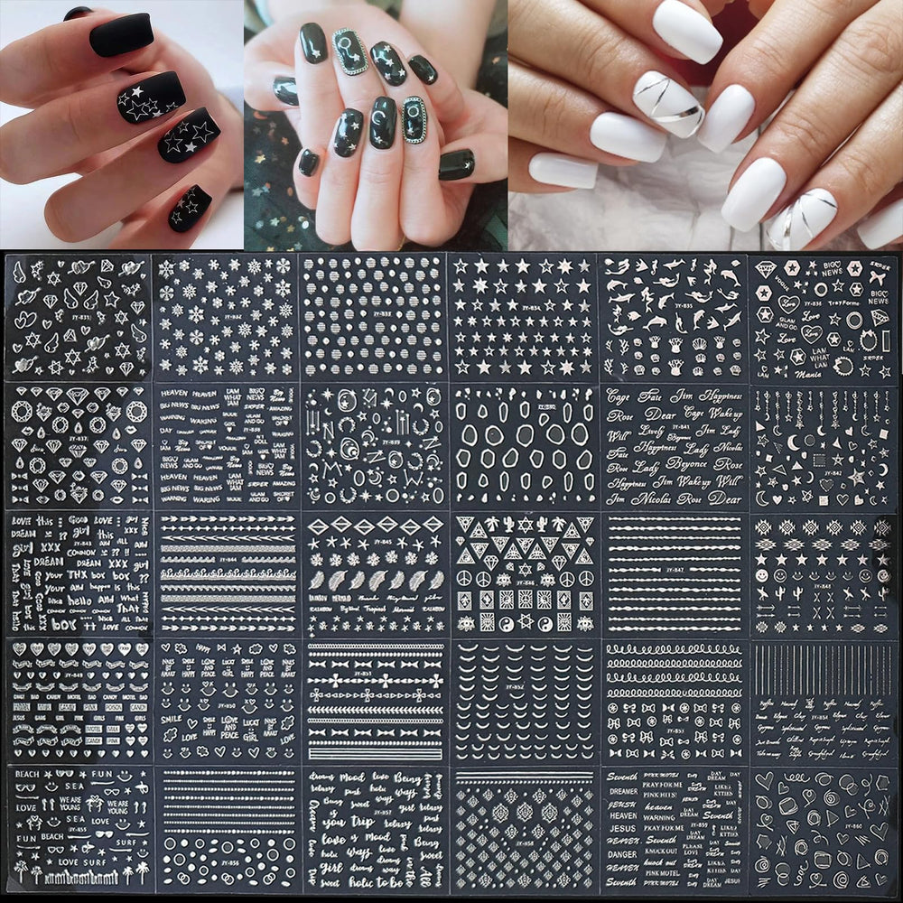 GUFUGU stickers ongles dentelle noeud pour une élégance subtile.