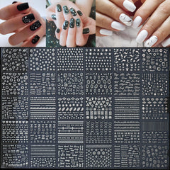 GUFUGU stickers ongles dentelle noeud pour une élégance subtile.