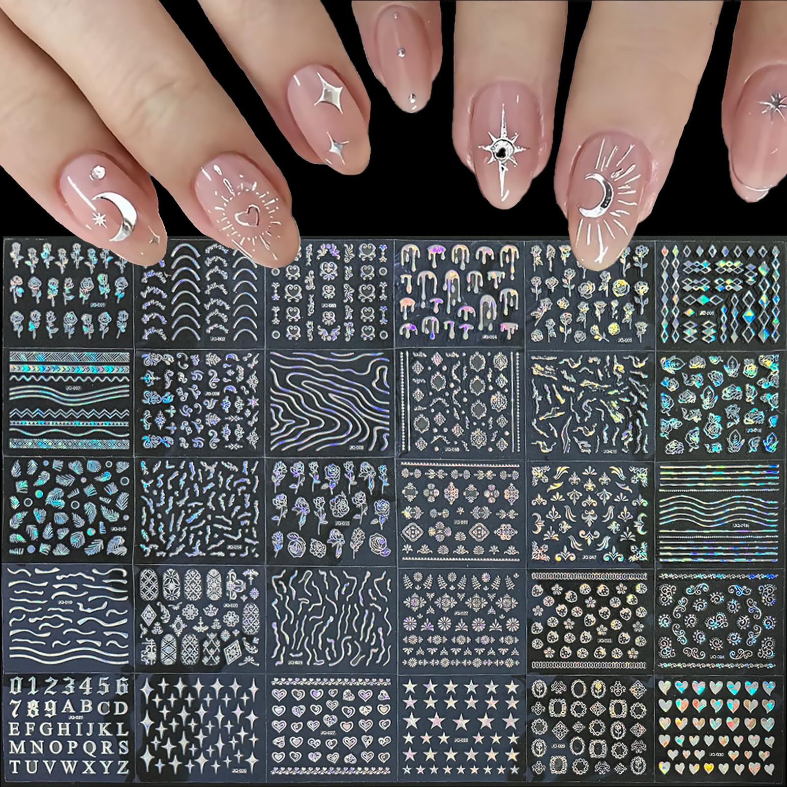 GUFUGU stickers ongles fleurs papillons apportent un look délicat et personnalisable.