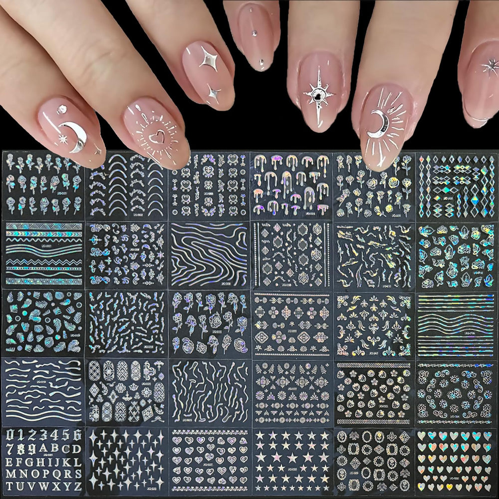 GUFUGU stickers ongles fleurs papillons apportent un look délicat et personnalisable.