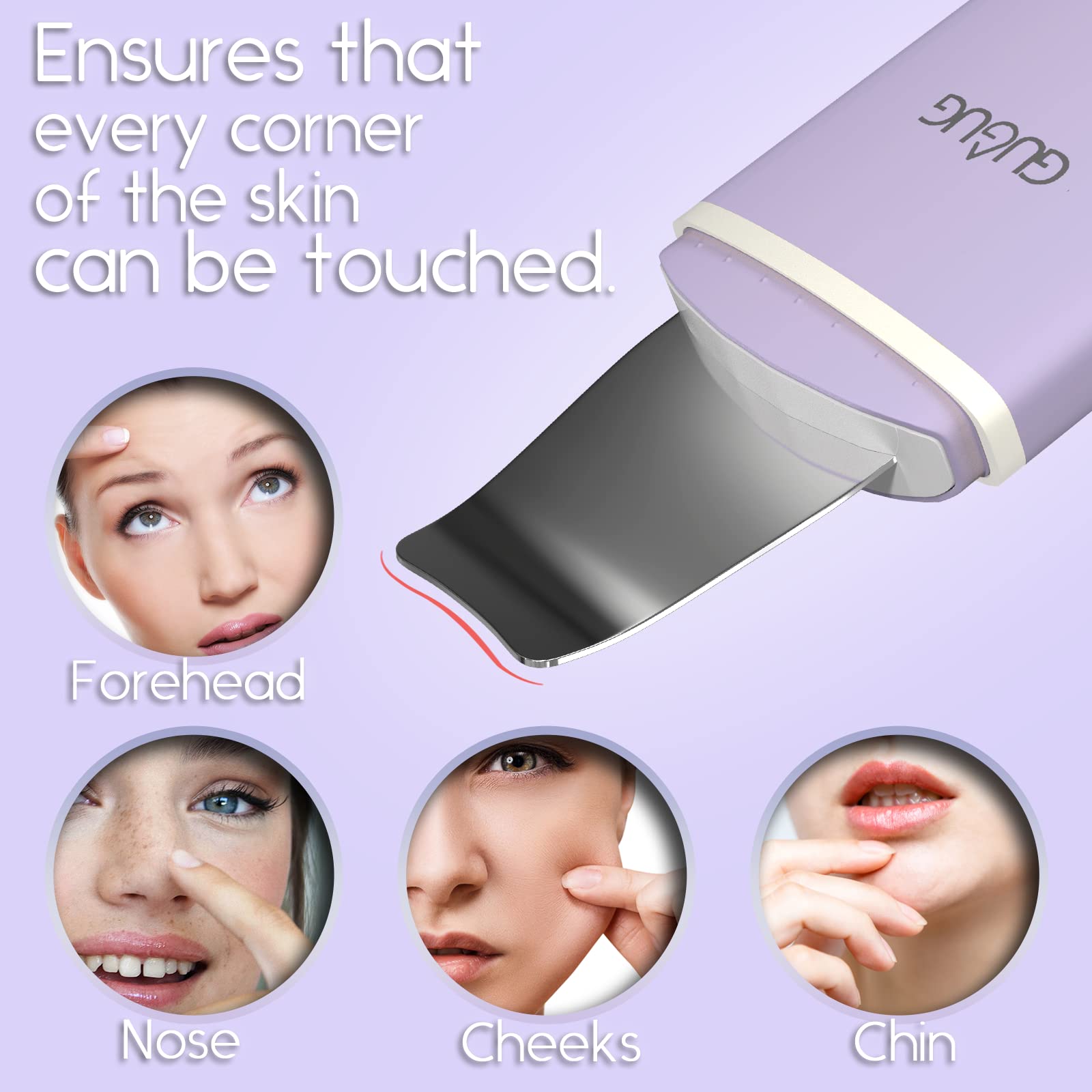 GUGUG Nettoyeur peau design 3D — nettoyage en profondeur des pores.