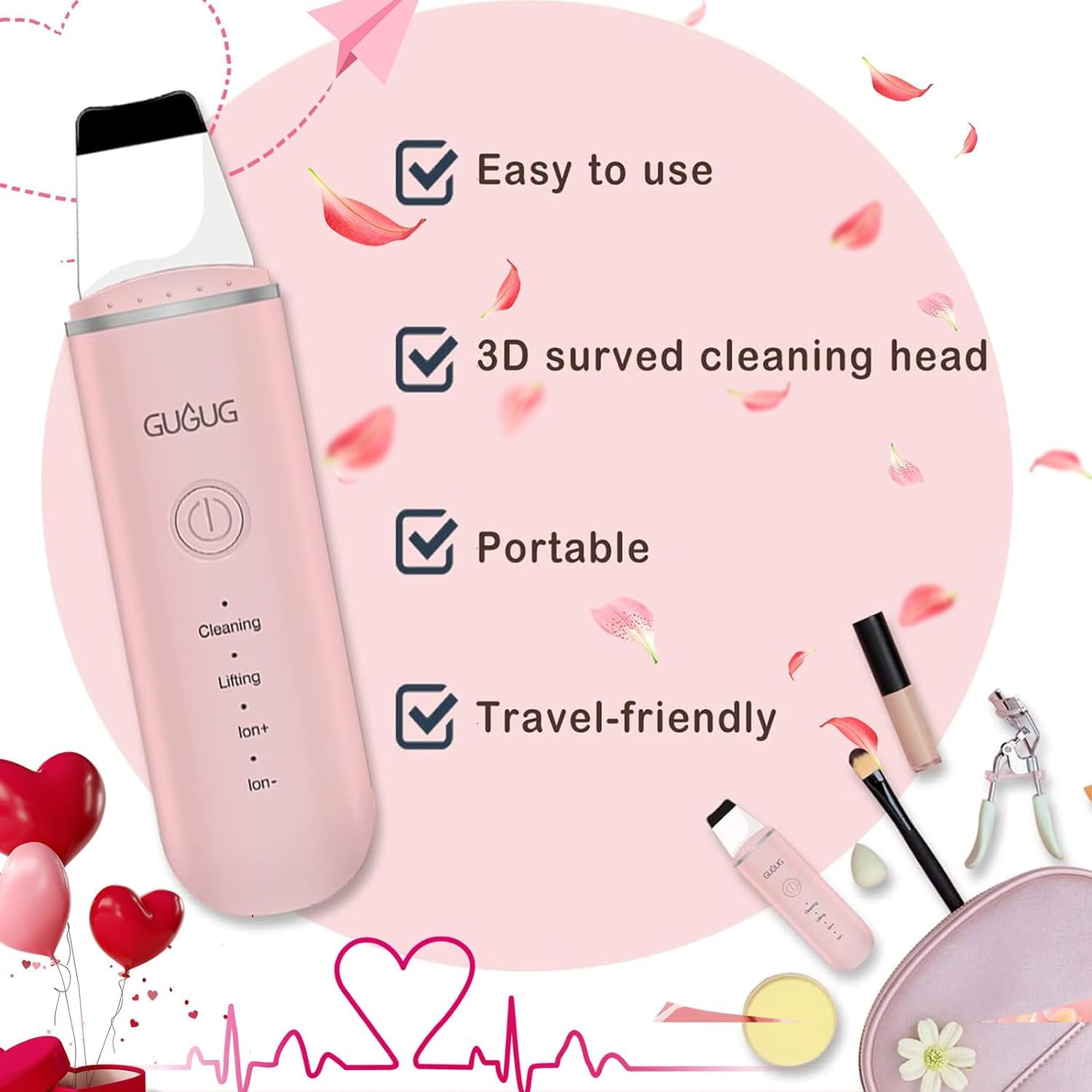 GUGUG spatule auto-off sécurisée protège la peau en fin de séance.
