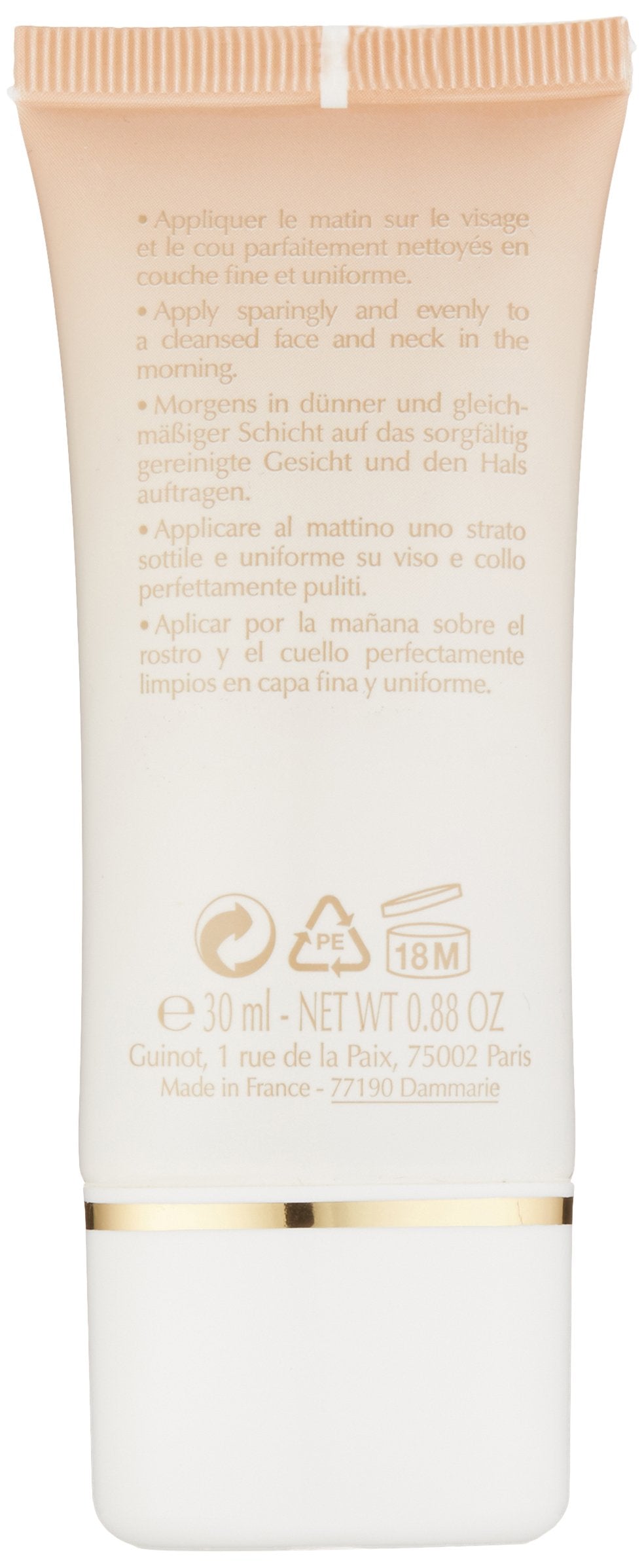 Guinot Hydra Finish, texture crème lisse et légère pour le confort quotidien.