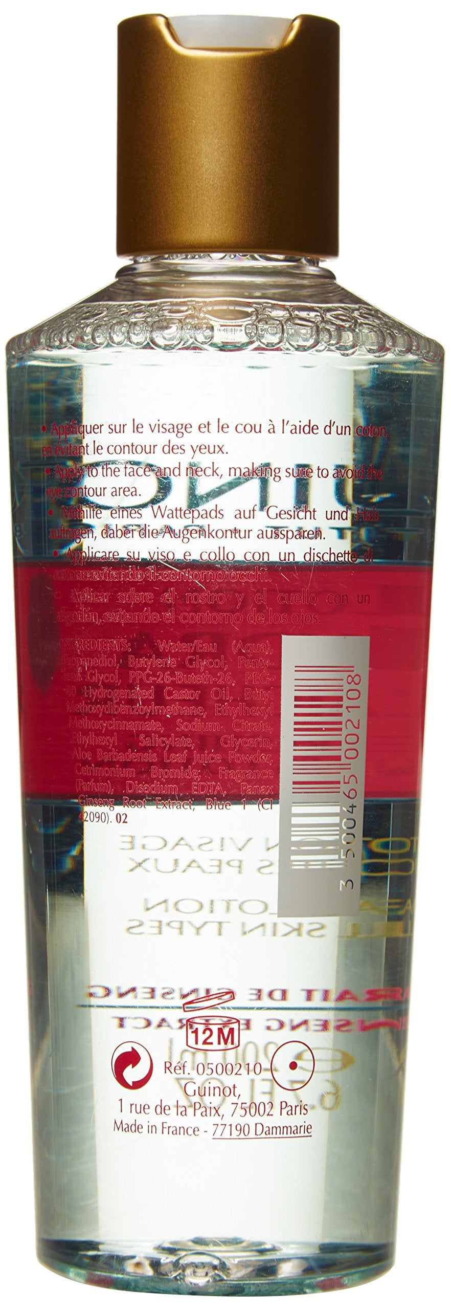 Guinot Hydra Fraîcheur: application-visage montrant la routine tonique et rafraîchissante.