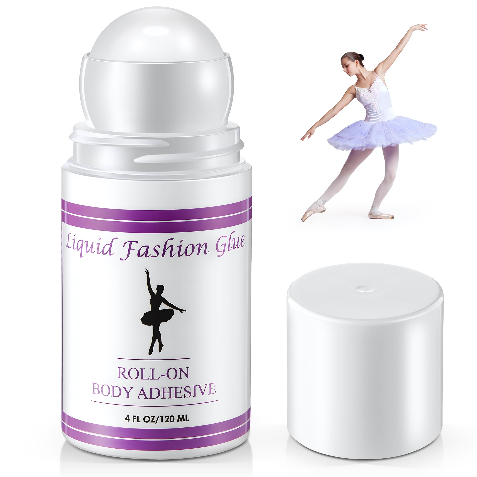 Gulfmew adhésif roll-on pour corps et danse, adhérence durable.