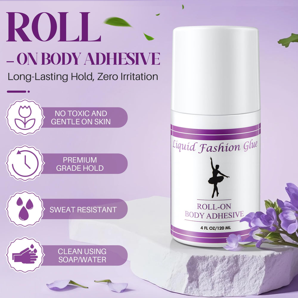 Gulfmew adhésif roll-on pour perruque, fixation fiable sans glissade.