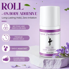 Gulfmew adhésif roll-on pour perruque, fixation fiable sans glissade.
