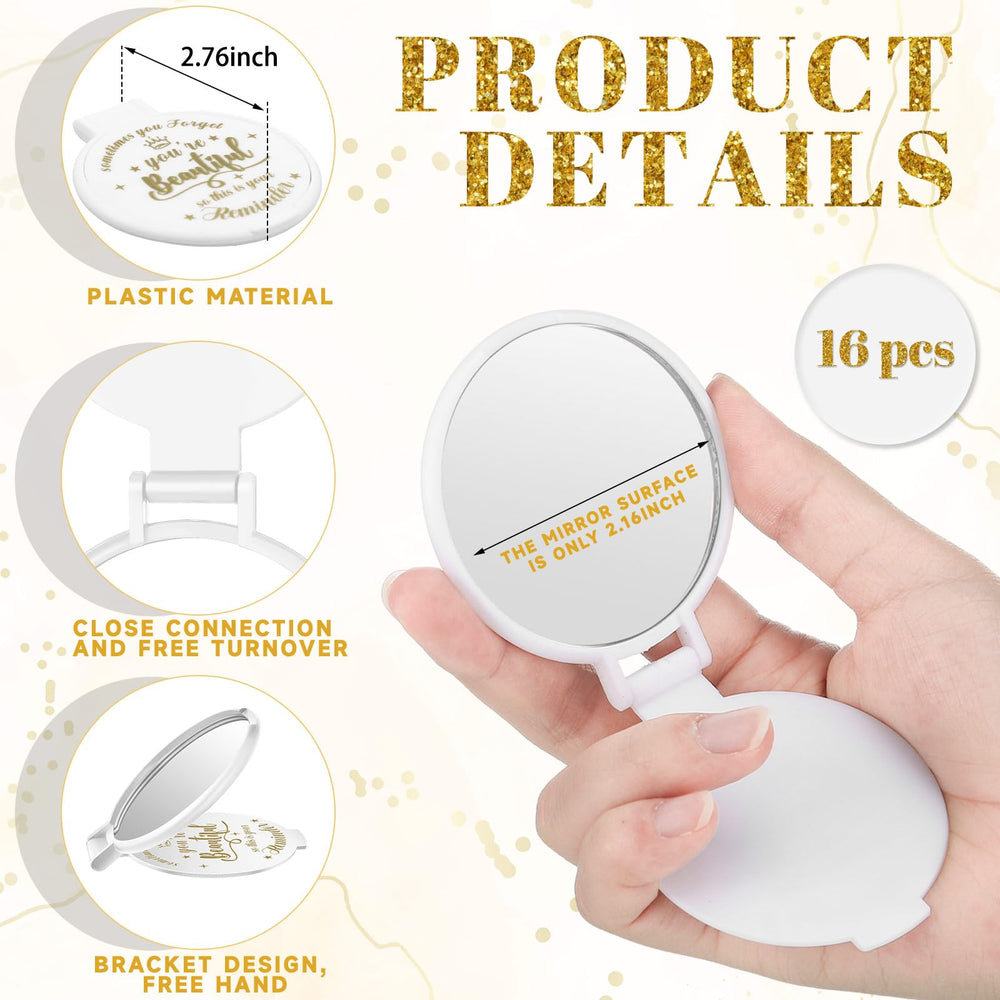 Miroir Gulfmew compact 2,76 pouces, idéal pour sac à main.