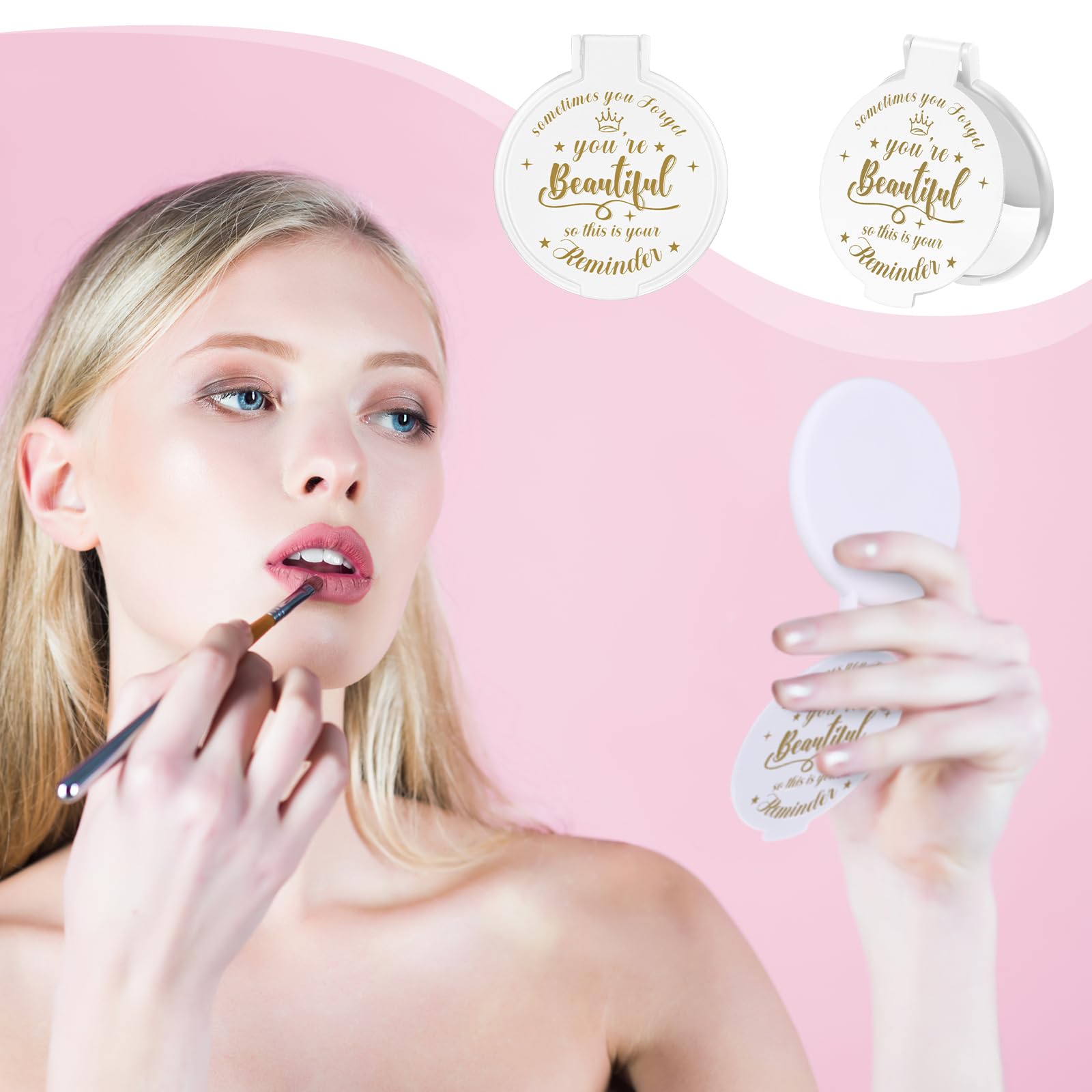 Miroir Gulfmew en métal et plastique, surface lisible et durable.