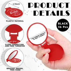 Gulfmew Miroir Poche 2-76 Pouces Rouge, pratique pour vérifier l'apparence