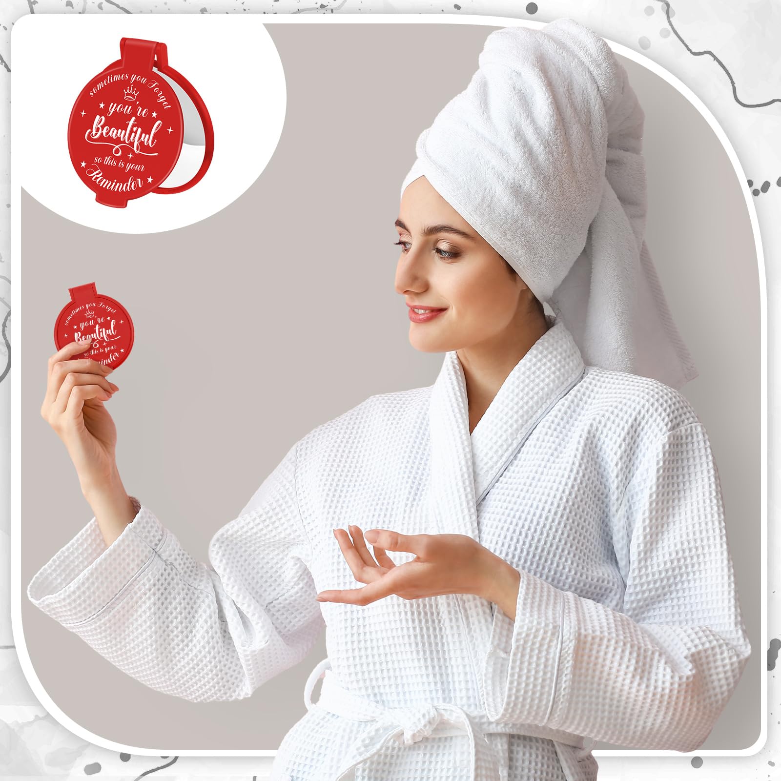 Gulfmew Miroir Poche Sac-a-main, pratique dans le sac pour maquillage