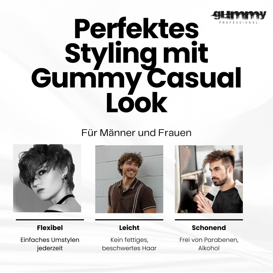 Gummy – tenue moyenne pour un style naturel et flexible.