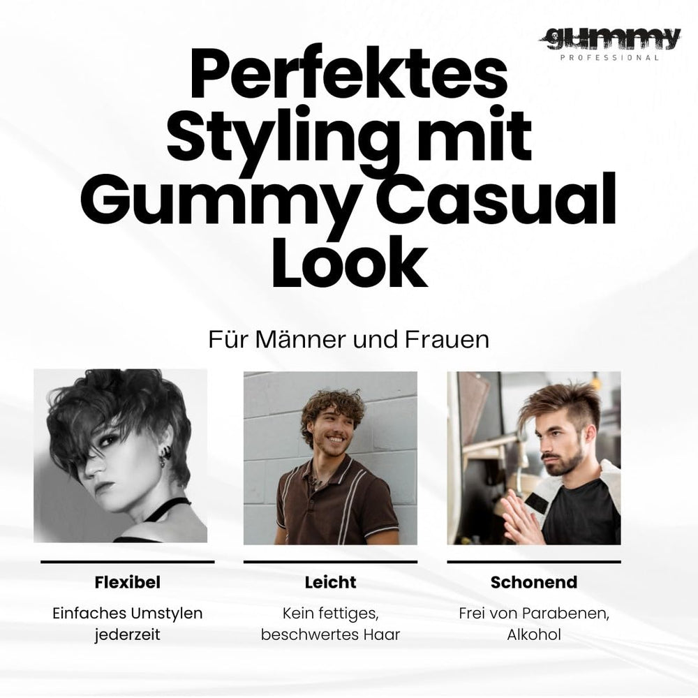 Gummy – tenue moyenne pour un style naturel et flexible.